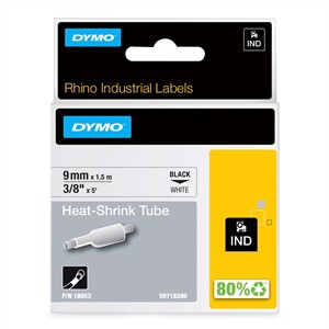 Tape Rhino 9mm x 1.5m shrink tube bl/whi