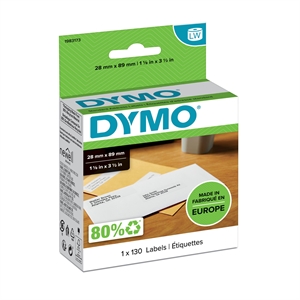 Dymo LabelWriter labels 28 x 89 mm, 1 x 130 pcs.