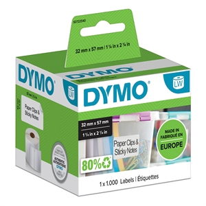 Dymo Label Multi 32 x 57 remove white mm, 1000 pcs.