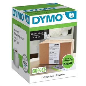 DYMO label 104 x 159mm