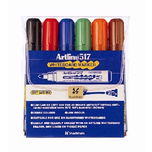 Artline Whiteboard Marker 517 - 6 set