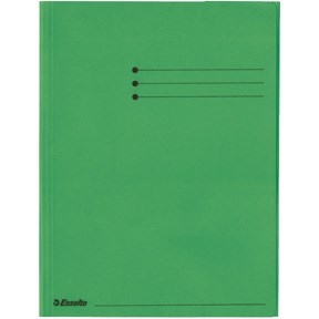 Esselte 3-flap folder Rainbow cardboard A4 green.