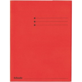 Esselte 3-flap folder Rainbow cardboard A4 red