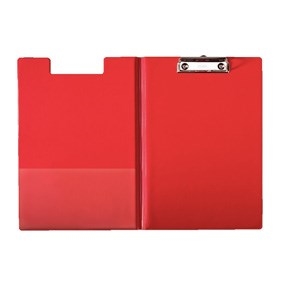 Esselte Clipboard with front PP cover, A4 size, red.