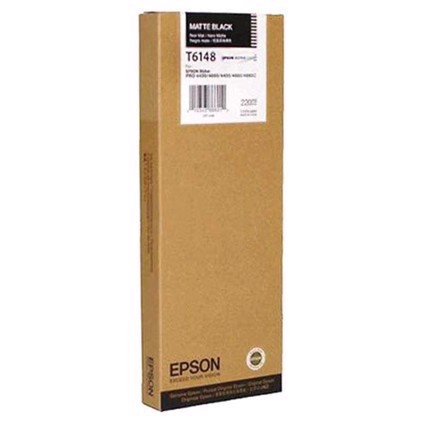 Epson Matte Black T6148 220 ml blækpatron T6148 - Epson Pro 4450, 4800 og 4880