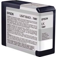Epson Light Black 80 ml blækpatron T5807 - Epson Pro 3800 og 3880