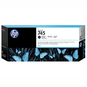 HP 745 matte black cartridge, 300 ml