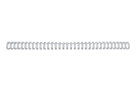 GBC Wire spine 3:1 NO4 6mm A4 silver (100)