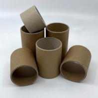 Label cores - 40 mm diameter, available in widths ranging from 30 mm to 150 mm.