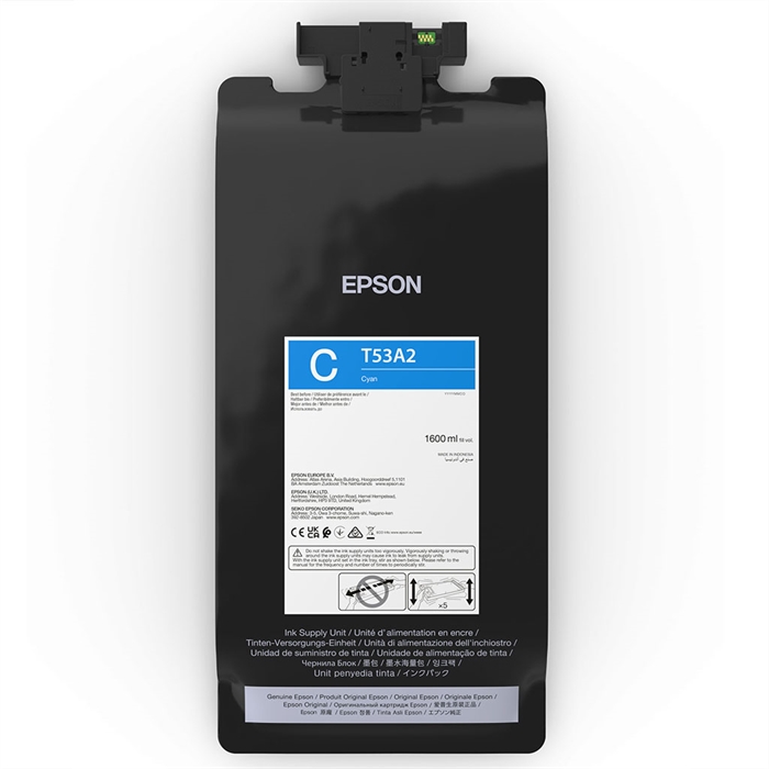 Epson ink bag Cyan 1600 ml - T53A2