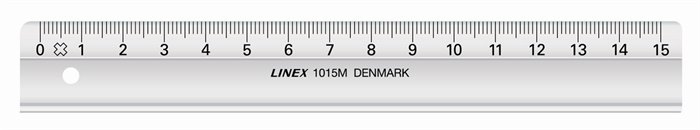 Linex school ruler 15cm 1015M