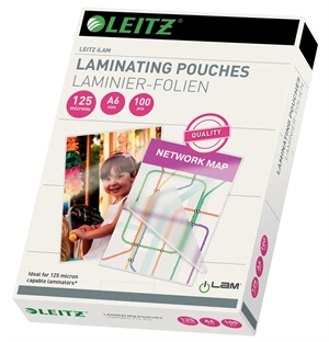 Leitz Laminating Pouch gloss 125mic A6 (100)