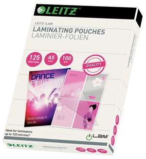 Leitz Laminating Pouch gloss 125my A5 (100)