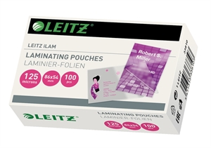Leitz Laminating Pouch gloss 125my 54x86 (100)