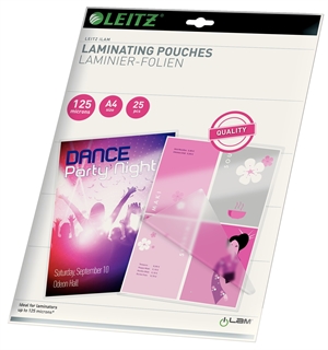 Leitz Laminating Pouch Glossy 125 microns A4 (25)