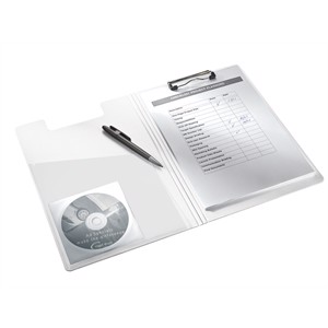 Leitz Clipboard WOW with front cover A4 white