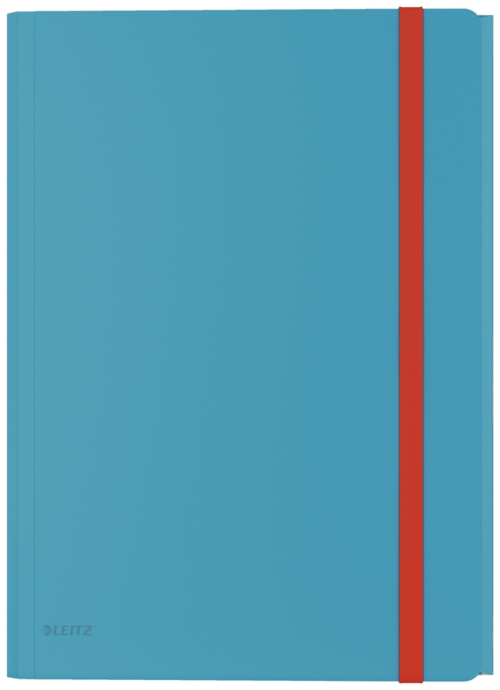 Leitz 3-flap elastic folder Cosy PP A4 blue