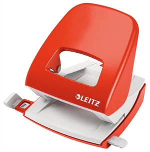Leitz Hole Punch 5008 2-hole 30 sheets light red