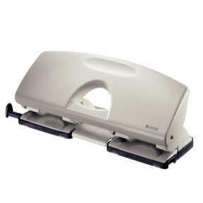 Leitz Hole Puncher 5012 4-hole up to 25 sheets gray