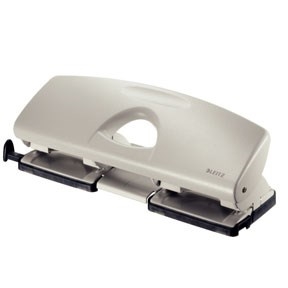 Leitz Hole Puncher 5022 4-holes for 16 sheets gray