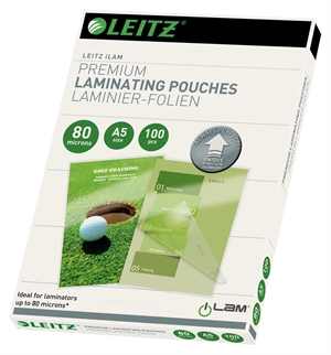 Leitz Laminating Pouch UDT gloss 80my A5 (100)