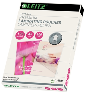 Leitz Laminating Pouch UDT gloss 125mic A5(100)