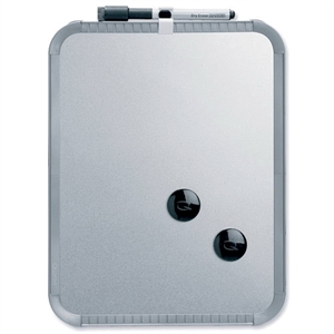 Nobo WB whiteboard Slim lacquered 28x22cm silver