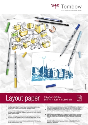 Tombow Layout pad A4 75g 75 sheets