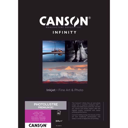 Canson Photo Lustre Premium RC 310g/m² - A3+, 25 ark