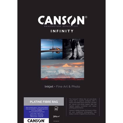 Canson Platine Fibre Rag 310 g/m² - A3+, 25 ark
