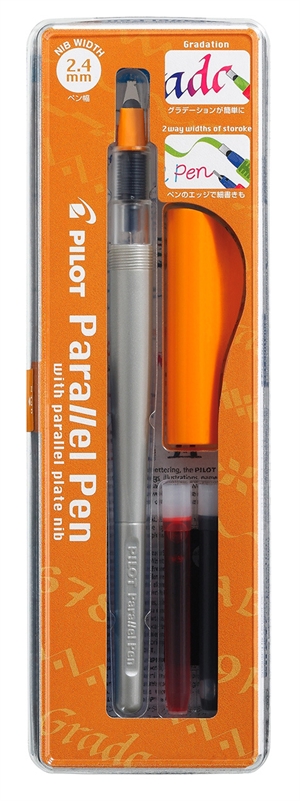 Pilot Calligraphy Pen Parallel Pen 2.4mm Set Black