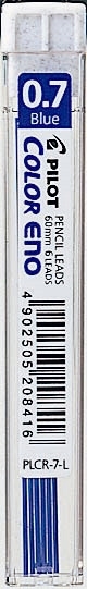 Pilot Color ENO 0.7mm HB Blue Lead Refills (6)