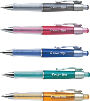 Pilot Ballpoint Pen with click mechanism Vega 1.0 assorted colors