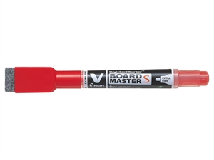Pilot V Board Master Small EF bullet tip red with eraser and magnet