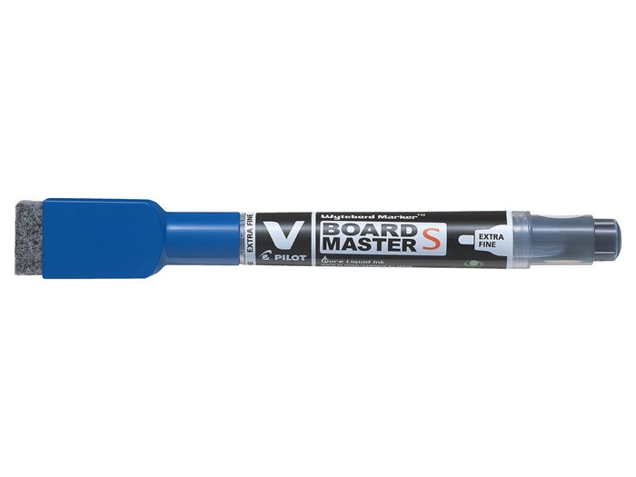 Pilot V Board Master Small EF bullet tip blue with eraser and magnet