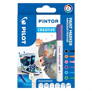 Pilot Marker Pintor Fine Creative 1.0 Assorted (6)