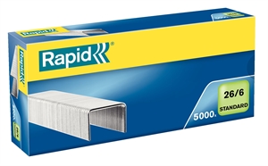 Rapid Staples 26/6 standard galvanized (5000)