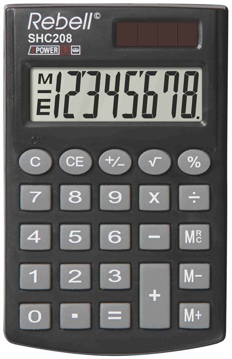 Rebell pocket calculator HC208.