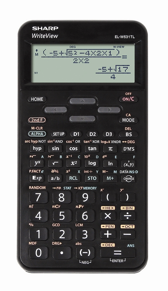 Sharp scientific calculator EL-W531TL black