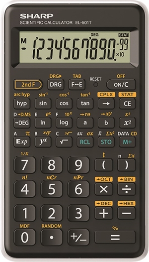 Sharp Technical Calculator SHARP EL-501TBWH, Black/White