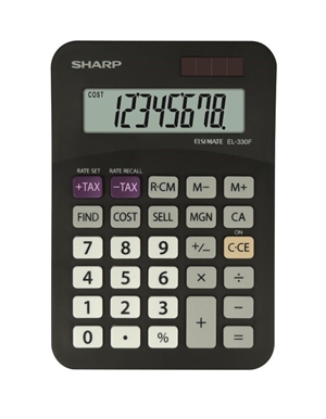 Sharp Desk Calculator EL-330FB black