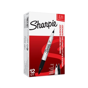 Sharpie Marker TwinTip EF/F black