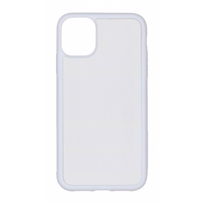 Apple iPhone 11 case Rubber, White With Aluminium Sheet