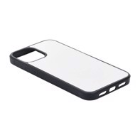 Apple iPhone 12 / 12 Pro Case Rubber, Black With Aluminium Sheet