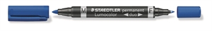 Staedtler Marker Lumocolor Duo Perm 0.6-1.5mm blue