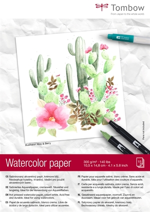 Tombow Watercolor Pad A6 300g 15 sheets