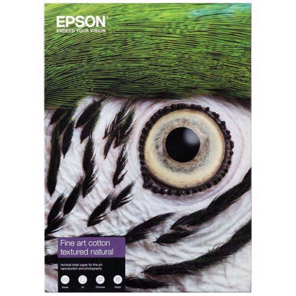 Epson Fine Art Cotton Textured Natural 300 g/m2 - A4 25 sheets